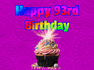 Happy Birthday Age 93 GIF, 93rd Birthday GIF