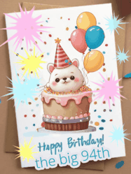 Happy Birthday Age 94 GIF, 94th Birthday GIF