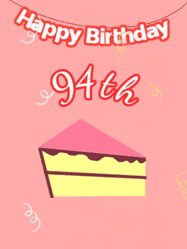 Happy Birthday Age 94 GIF, 94th Birthday GIF
