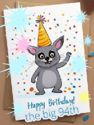 Happy Birthday Age 94 GIF, 94th Birthday GIF
