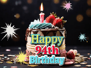 Happy Birthday Age 94 GIF, 94th Birthday GIF