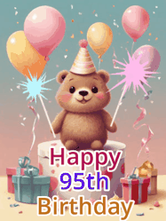 Happy Birthday Age 95 GIF, 95th Birthday GIF