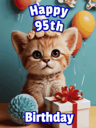 Happy Birthday Age 95 GIF, 95th Birthday GIF