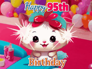 Happy Birthday Age 95 GIF, 95th Birthday GIF
