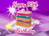 Happy Birthday Age 95 GIF, 95th Birthday GIF