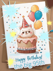Happy Birthday Age 95 GIF, 95th Birthday GIF