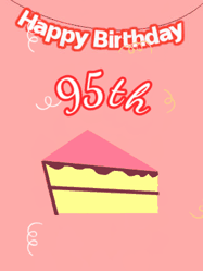 Happy Birthday Age 95 GIF, 95th Birthday GIF