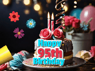 Happy Birthday Age 95 GIF, 95th Birthday GIF