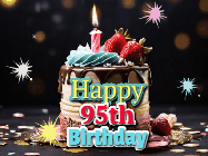 Happy Birthday Age 95 GIF, 95th Birthday GIF