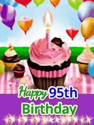 Happy Birthday Age 95 GIF, 95th Birthday GIF