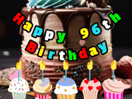 Happy Birthday Age 96 GIF, 96th Birthday GIF