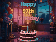Happy Birthday Age 97 GIF, 97th Birthday GIF