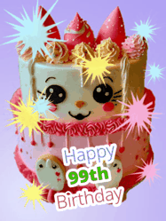Happy Birthday Age 99 GIF, 99th Birthday GIF