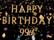 Happy Birthday Age 99 GIF, 99th Birthday GIF