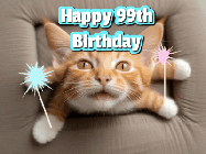Happy Birthday Age 99 GIF, 99th Birthday GIF