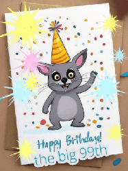 Happy Birthday Age 99 GIF, 99th Birthday GIF