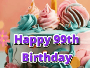 Happy Birthday Age 99 GIF, 99th Birthday GIF