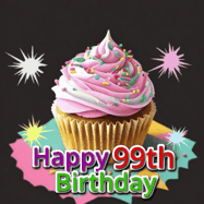 Happy Birthday Age 99 GIF, 99th Birthday GIF