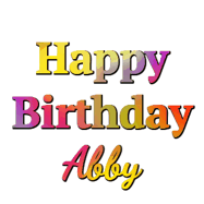 Happy Birthday Abby GIF