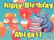Happy Birthday Abigail GIF