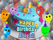 Happy Birthday Abigail GIF