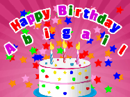 Happy Birthday Abigail GIF
