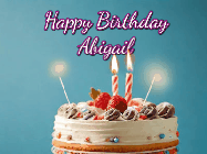 Happy Birthday Abigail GIF