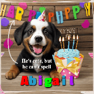Happy Birthday Abigail GIF