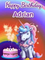 Happy Birthday Adrian GIF