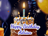 Happy Birthday Adrian GIF