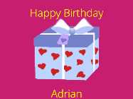 Happy Birthday Adrian GIF