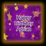 Happy Birthday Adrian GIF