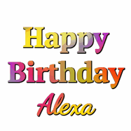 Happy Birthday Alexa GIF