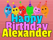 Happy Birthday Alexander GIF