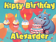 Happy Birthday Alexander GIF