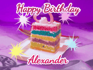 Happy Birthday Alexander GIF