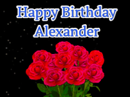 Happy Birthday Alexander GIF