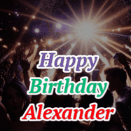 Happy Birthday Alexander GIF