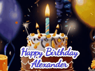 Happy Birthday Alexander GIF