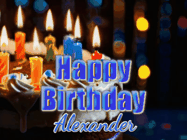 Happy Birthday Alexander GIF