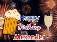 Happy Birthday Alexander GIF