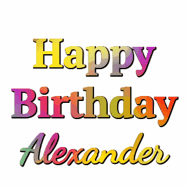 Happy Birthday Alexander GIF