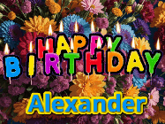 Happy Birthday Alexander GIF