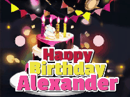 Happy Birthday Alexander GIF