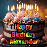 Happy Birthday Alexander GIF