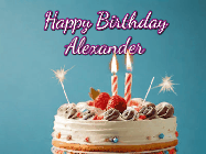 Happy Birthday Alexander GIF