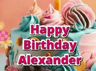 Happy Birthday Alexander GIF