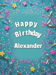 Happy Birthday Alexander GIF