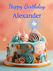 Happy Birthday Alexander GIF