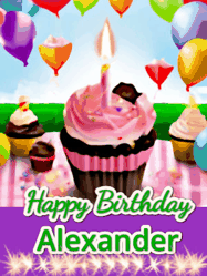 Happy Birthday Alexander GIF